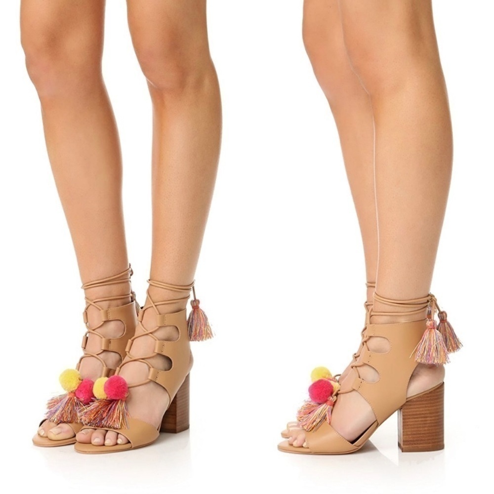 REBECCA Minkoff Designer Calissa City Heel Block Sandal